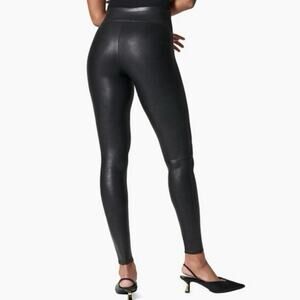 SPANX Faux Leather Leggings Black - Size S